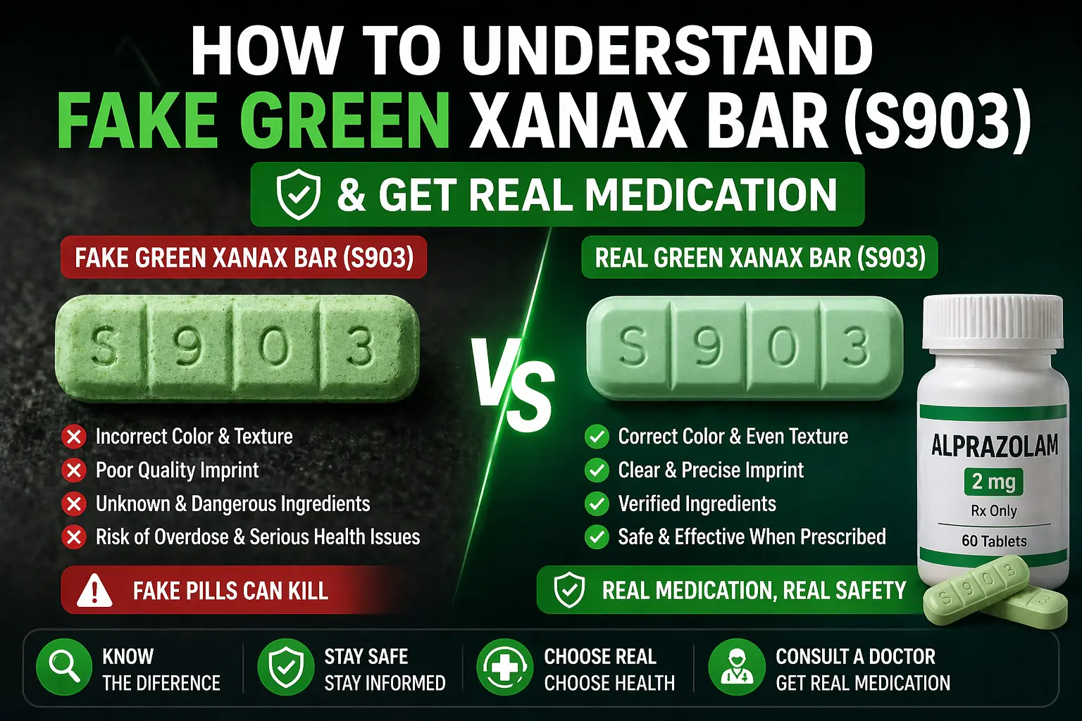 Real Xanax Bar Vs Fake